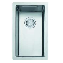 Franke Cube 13-In. X 21-In. 19 Gauge Stainless Steel Undermount Single Bowl Prep Sink W/Accessories - Cux11010-W