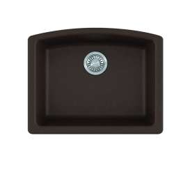 Franke Ellipse 25.0-In. X 19.6-In. Fragranite Undermount Single Bowl Kitchen Sink In Mocha