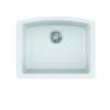 Franke Ellipse 25.0-In. X 19.6-In. Fragranite Undermount Single Bowl Kitchen Sink In Polar White