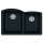 Franke Ellipse 33.0-In. X 21.7-In. Onyx Fragranite Undermount Double Bowl Kitchen Sink - Elg160Ony