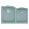 Franke Ellipse 33.0-In. X 21.7-In. Stone Grey Fragranite Undermount Double Bowl Kitchen Sink - Elg160Sto