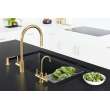 Franke Eos Neo 17-In Single Handle Pull-Down Kitchen Faucet In Gold, Eos-Pd-Gld