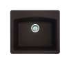 Franke Ellipse 25.0-In. X 22.0-In. Mocha Fragranite Dual Mount Single Bowl Kitchen Sink - Esdb25229-1