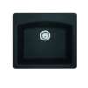 Franke Ellipse 25.0-In. X 22.0-In. Onyx Fragranite Dual Mount Single Bowl Kitchen Sink - Esox25229-1