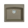 Franke Ellipse 25.0-In. X 22.0-In. Oyster Fragranite Dual Mount Single Bowl Kitchen Sink - Esoy25229-1