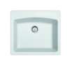 Franke Ellipse 25.0-In. X 22.0-In. Polar White Fragranite Dual Mount Single Bowl Kitchen Sink - Espw25229-1