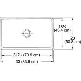 Farm House FHK710-30WH Undermount Fine Fireclay Kitchen Sink in White