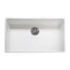 Franke Farm House 33-In. X 20-In. White Apron Front Single Bowl Fireclay Kitchen Sink - Fhk710-33Wh