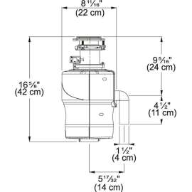 3/4 Horsepower Batch Feed Garbage Disposal