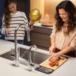 Franke Maris Lario 19-In Single Handle Pull-Down Dual-Spray Kitchen Faucet