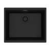 Franke Maris Undermount 21.7-In X 17.8-In Fragranite Single Bowl Kitchen Sink In Matte Black