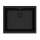Franke Maris Undermount 21.7-In X 17.8-In Fragranite Single Bowl Kitchen Sink In Matte Black