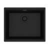 Franke Maris Undermount 21.7-In X 17.8-In Fragranite Single Bowl Kitchen Sink In Onyx