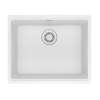 Franke Maris Undermount 21.7-In X 17.8-In Fragranite Single Bowl Kitchen Sink In Polar White