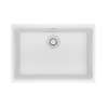 Franke Maris Undermount 27-In X 19-In Fragranite Single Bowl Kitchen Sink In Polar White