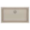 Franke Maris Undermount 33-In X 18.94-In Fragranite Single Bowl Kitchen Sink In Champagne