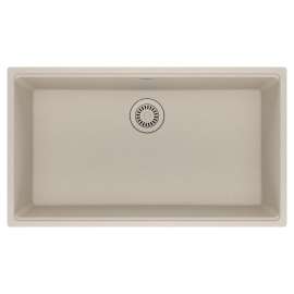 Franke Maris Undermount 33-In X 18.94-In Fragranite Single Bowl Kitchen Sink In Champagne