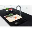 Franke Maris Undermount 33-In X 18.94-In Fragranite Single Bowl Kitchen Sink In Matte Black