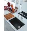 Franke Maris Undermount 33-In X 19.31-In Fragranite Single Bowl Kitchen Sink In Onyx