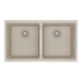 Franke Maris Undermount 31-In X 17.81-In Fragranite Double Bowl Kitchen Sink