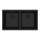 Franke Maris Undermount 31-In X 17.81-In Fragranite Double Bowl Kitchen Sink In Matte Black