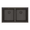 Franke Maris Undermount 31-In X 17.81-In Fragranite Double Bowl Kitchen Sink In Slate Grey