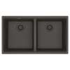 Franke Maris Undermount 33-In X 18.94-In Fragranite Double Bowl Kitchen Sink In Slate Grey