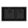 Franke Maris Undermount 31-In X 17.81-In Fragranite Double Bowl Kitchen Sink In Matte Black