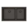 Franke Maris Undermount 31-In X 17.81-In Fragranite Double Bowl Kitchen Sink In Slate Grey