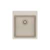 Franke Maris Dual Mount 17.31-In X 19.69-In Fragranite Single Bowl Bar / Prep Sink In Champagne