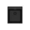 Franke Maris Dual Mount 17.31-In X 19.69-In Fragranite Single Bowl Bar / Prep Sink In Matte Black