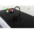 Franke Maris Dual Mount 17.31-In X 19.69-In Fragranite Single Bowl Bar / Prep Sink In Onyx