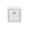 Franke Maris Dual Mount 17.31-In X 19.69-In Fragranite Single Bowl Bar / Prep Sink In Polar White