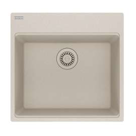 Franke Maris Dual Mount 21.6-In X 20.8-In Fragranite Single Bowl Kitchen Sink