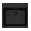 Franke Maris Dual Mount 21.6-In X 20.8-In Fragranite Single Bowl Kitchen Sink In Matte Black