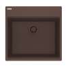 Franke Maris Dual Mount 21.6-In X 20.8-In Fragranite Single Bowl Kitchen Sink In Mocha