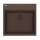 Franke Maris Dual Mount 21.6-In X 20.8-In Fragranite Single Bowl Kitchen Sink In Mocha