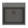 Franke Maris Dual Mount 21.6-In X 20.8-In Fragranite Single Bowl Kitchen Sink In Stone Grey