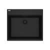 Franke Maris Dual Mount 25-In X 22-In Fragranite Single Bowl Kitchen Sink In Matte Black