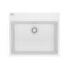 Franke Maris Dual Mount 25-In X 22-In Fragranite Single Bowl Kitchen Sink In Polar White