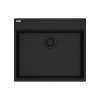Franke Maris Dual Mount 25-In X 22-In Fragranite Ada Single Bowl Kitchen Sink In Matte Black