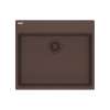 Franke Maris Dual Mount 25-In X 22-In Fragranite Ada Single Bowl Kitchen Sink In Mocha