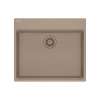 Franke Maris Dual Mount 25-In X 22-In Fragranite Ada Single Bowl Kitchen Sink In Oyster