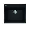 Franke Maris Dual Mount 25-In X 22-In Fragranite Dual Mount Single Bowl Laundry Sink In Onyx