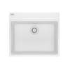 Franke Maris Dual Mount 25-In X 22-In Fragranite Dual Mount Single Bowl Laundry Sink In Polar White