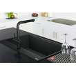 Franke Maris Dual Mount 31-In X 20.88-In Fragranite Single Bowl Kitchen Sink In Matte Black