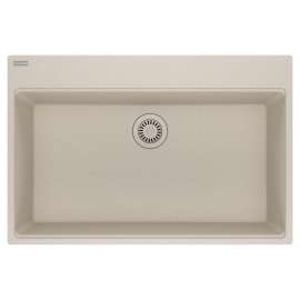 Franke Maris Dual Mount 33-In X 22-In Fragranite Single Bowl Kitchen Sink In Champagne
