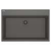 Franke Maris Dual Mount 33-In X 22-In Fragranite Single Bowl Kitchen Sink In Stone Grey