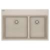 Franke Maris Dual Mount 33-In X 22-In Fragranite Double Bowl Kitchen Sink In Champagne
