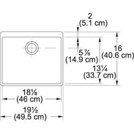 Drop In Fireclay Kitchen Sink in White